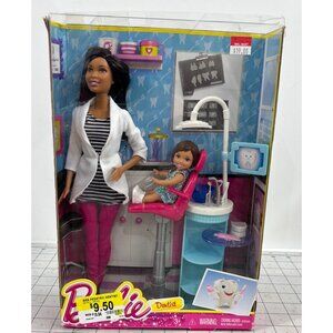 Barbie Dentist Doll & Playset For Kids 3+ Includes Accessories & Chair By Mattel